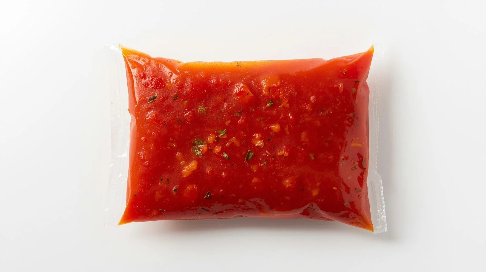 Sauce in Cryovac packaging